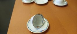 6er  Antik Rosenthal Bavaria Mokkatassen. Goldenrand