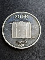 Monnaie Suisse 🇨🇭 20frs 2001 ARGENT 