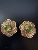 Rochas Paris Ohrclips goldfarben Vintage