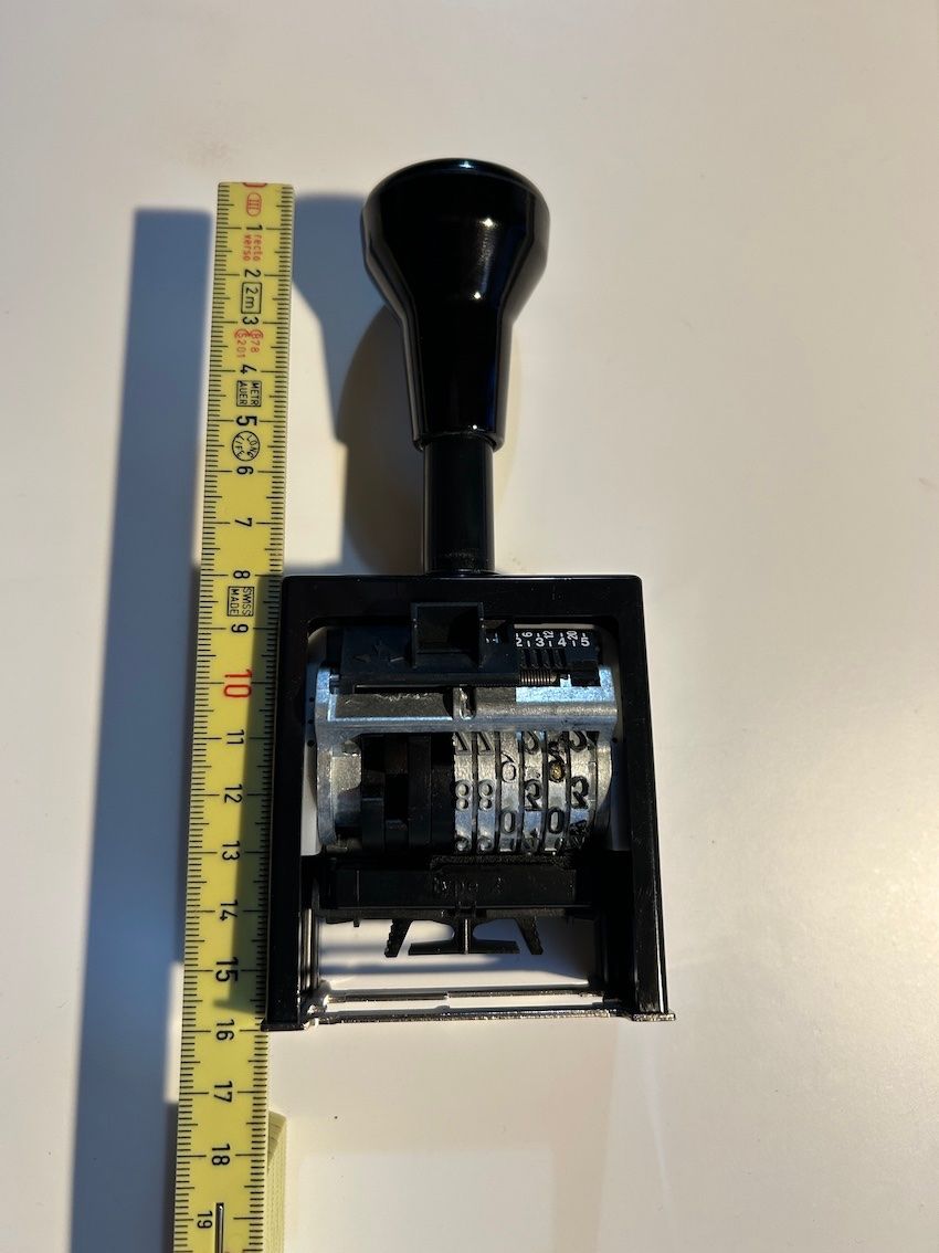 Timbri: Reiner B6K Numeroteur, 6-stellig, schwarz – Usato da Steinmaur venduto da Hummer77 2