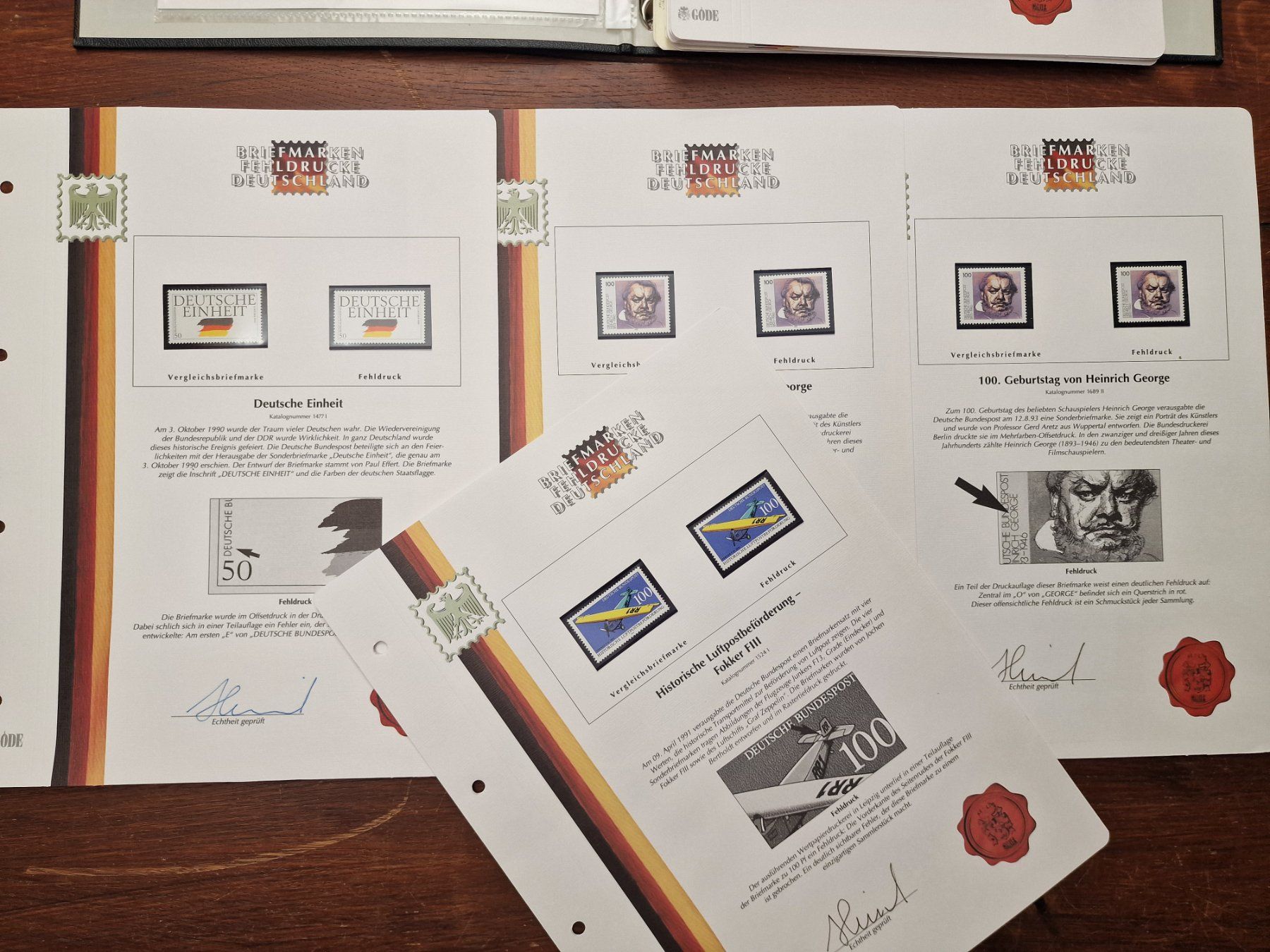 Tous les timbres: FEHLDRUCKE DDR & BRD 1986-2000 mit Nummerierung – D'occasion à Aesch LU par briefmarken.uray 7