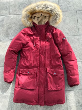 Tommy Hilfiger Daunen-Parka Damen dunkelrot Gr. M