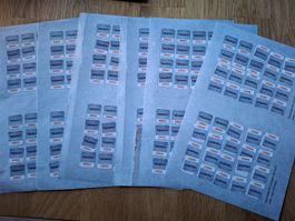 Coop Küchen Trophy Sticker 6 Bögen/ 12coupons Neu