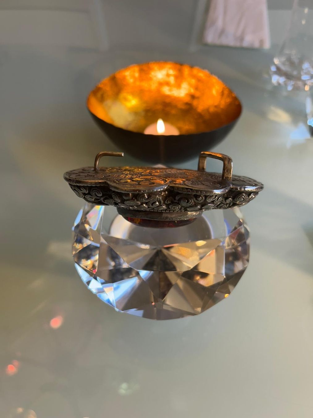 Fibbie per cinture: Gürtelschnalle original Tibet Silber mit Bernstein – Usato da Jona venduto da HappyHappyHappyHappy 5