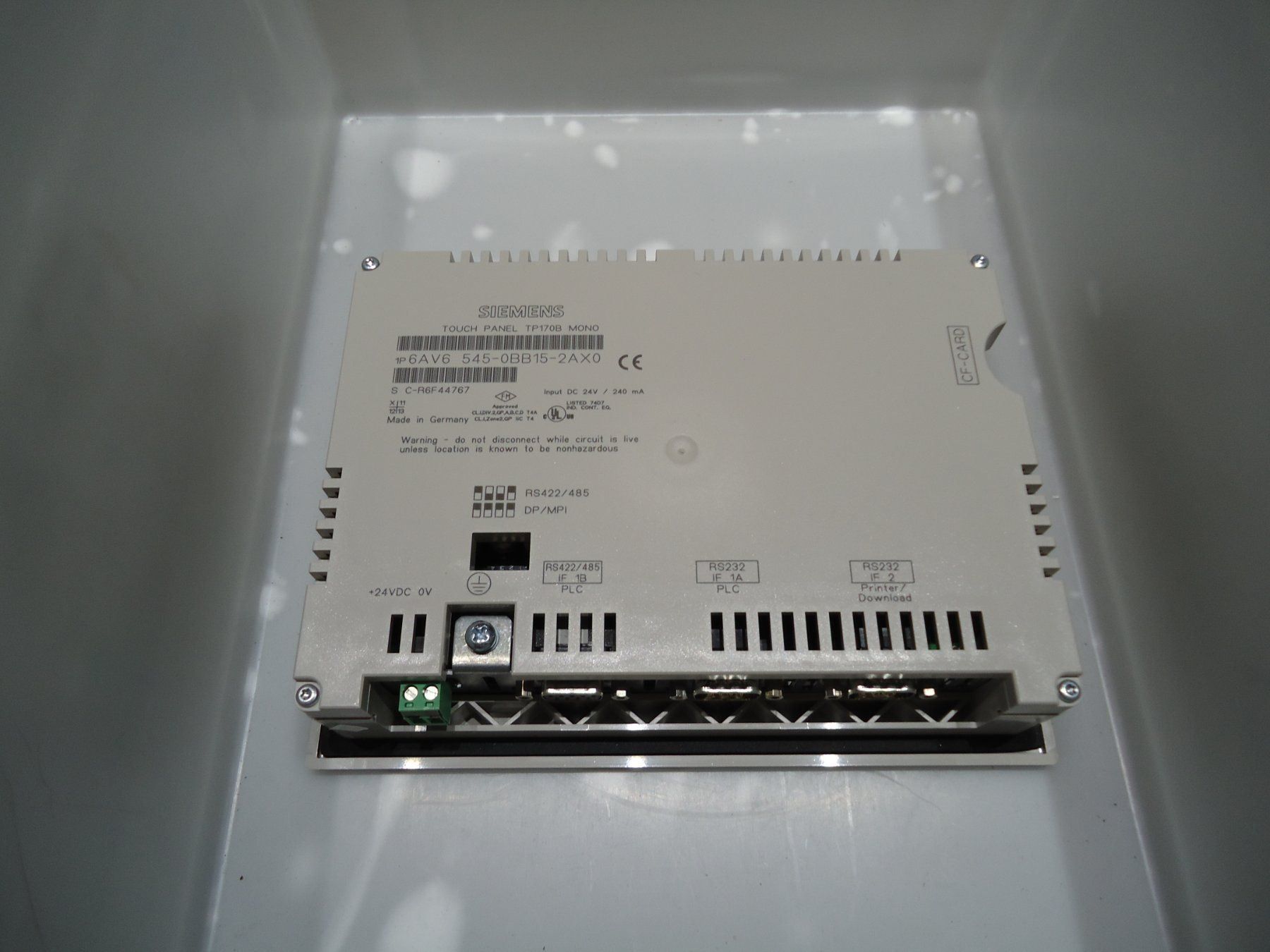 Siemens Elektronikbauteile: Siemens 6AV6545-0BB15-2AX0 TP170B – Gebraucht aus Balsthal von mtwd 3