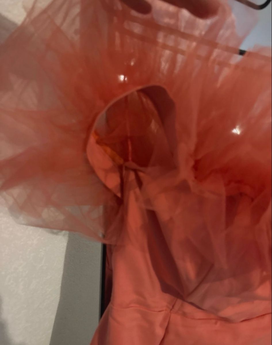 Nafnaf Vestiti: Robe bustier rose saumon avec tulle Naf Naf – Usato da Estavayer-le-Lac venduto da Iness_oth 3