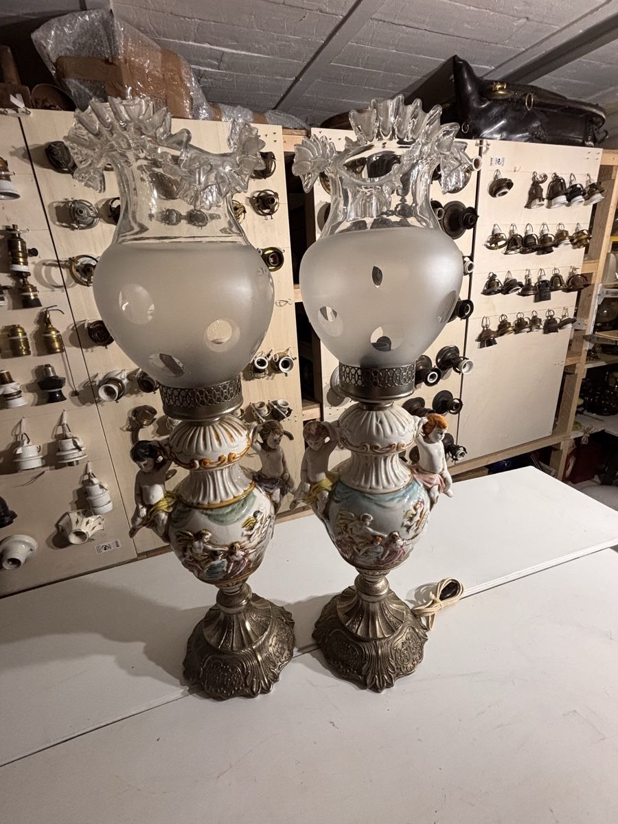 Lampade: Paar dekorative Tischlampen – Usato da Escholzmatt venduto da sukides55 1