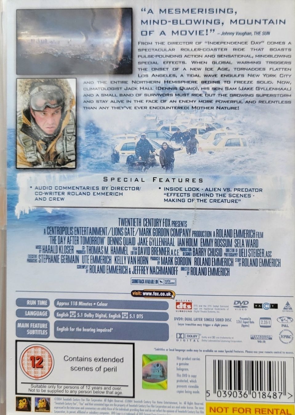Tutti i DVDs: The Day After Tomorrow – Usato da Blonay venduto da Samvil 1