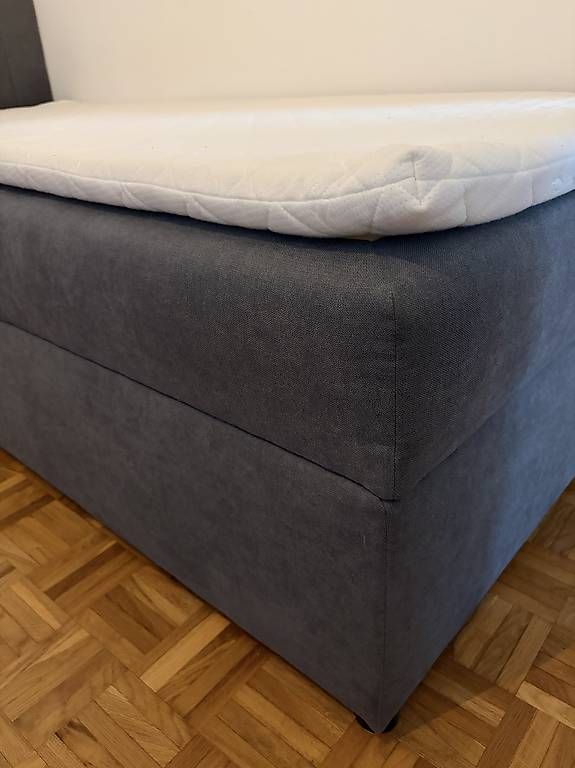 Letti: Lit coffre 90x200 cm avec matelas + surmatelas – Usato da Lausanne venduto da lou_6qrm 4