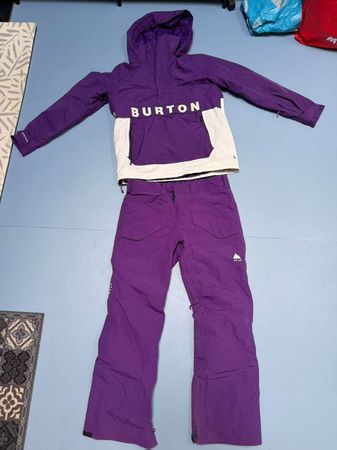 Burton Snowboard-/Ski-Anzug, Damen Grösse S/L, Lila/Weiss