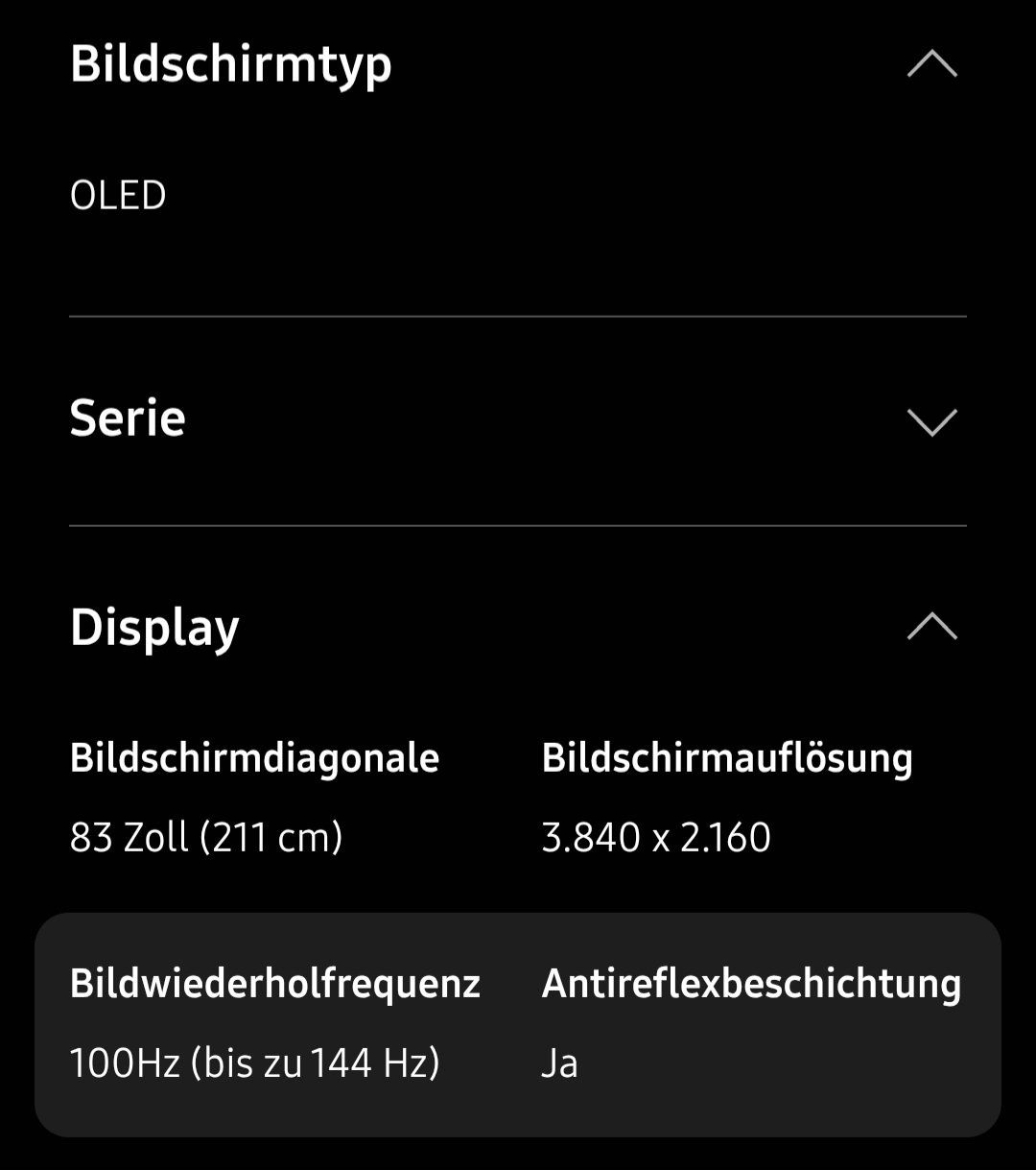Samsung Fernseher: TV Samsung S90D 4k 83" – Neu (gemäss Beschreibung) aus St. Gallen von pmp_w7s7 2