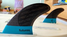 Surfboard Finnen Futures Blackstix TH3