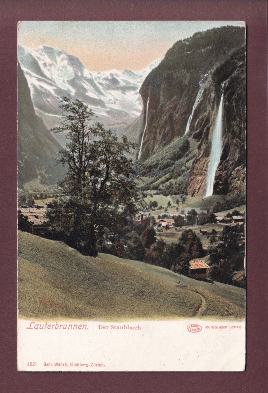 Ansichtskarten: LAUTERBRUNNEN - Staubbach – Gebraucht aus Pully von nicecards