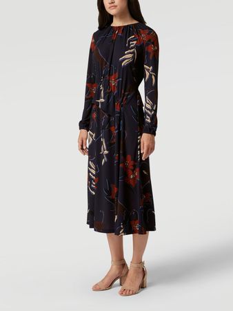 Marc Cain Kleid Schick mit Blumenmuster Gr. 42,  Neu
