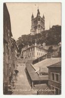 Lausanne, Les Escaliers du Marché et la Cathédrale