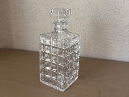 Whisky Karaffe aus Kristallglas quadratisch