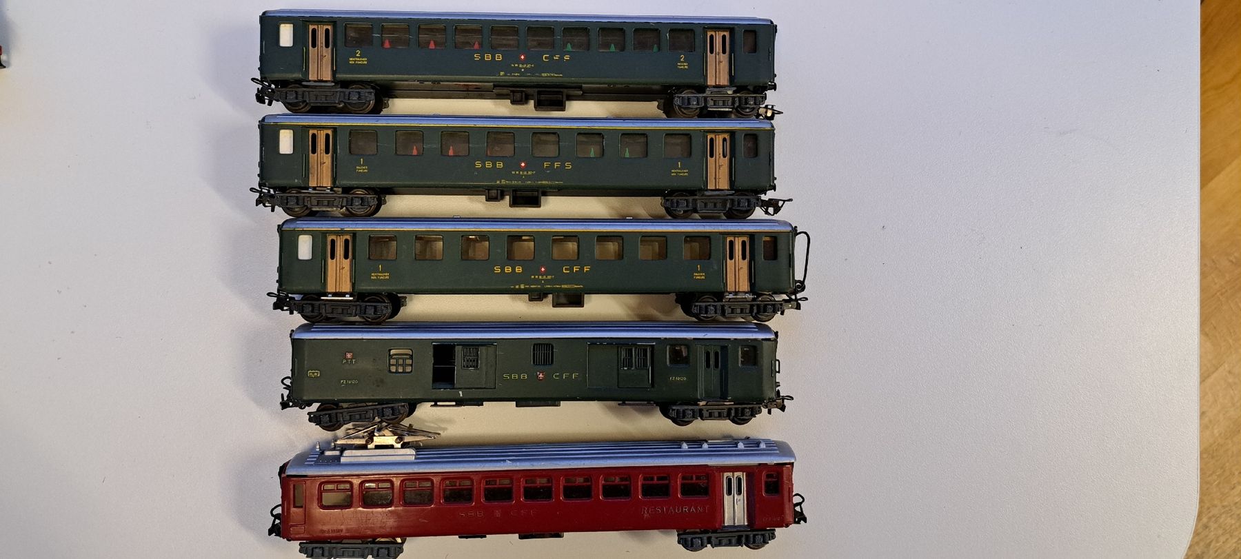 Hag Modellini di ferrovie: 5 Hag Personenwagen – Usato da Urdorf venduto da Canyamel1