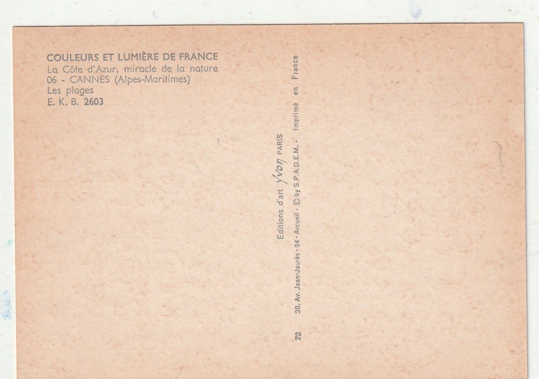 Cartoline postali: Badestrand Cote d'Azur – Usato da Lumbrein venduto da made02 1