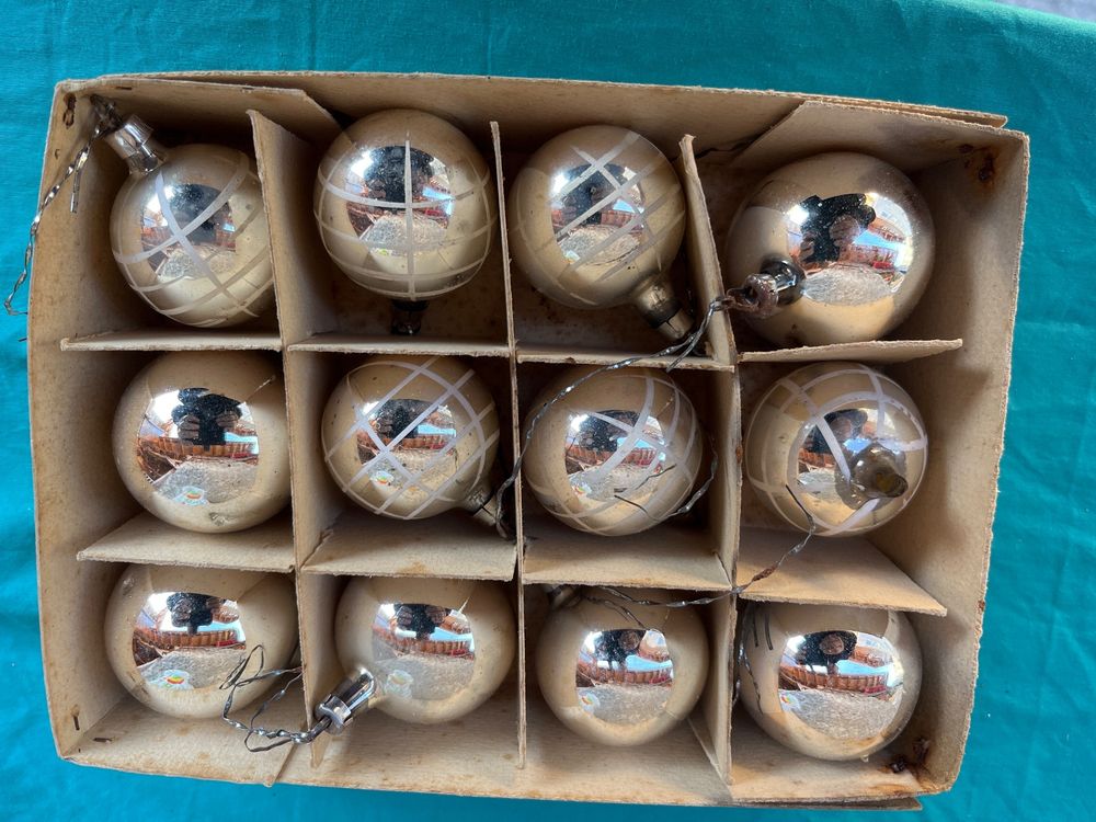 Antike silberne Weihnachtskugeln Kaufen auf Ricardo