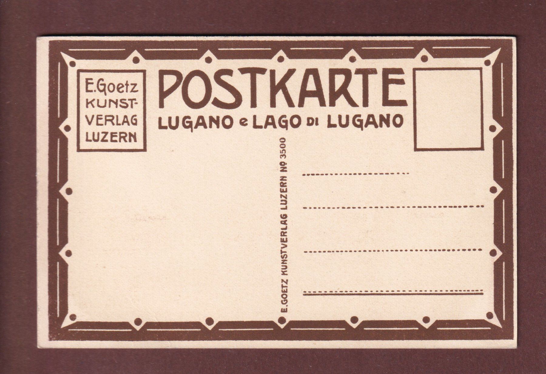 Cartoline postali: MORCOTE dal lago – Usato da Pully venduto da nicecards-shop 1