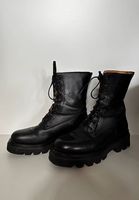 Schwarze Lederstiefel , gr. 39