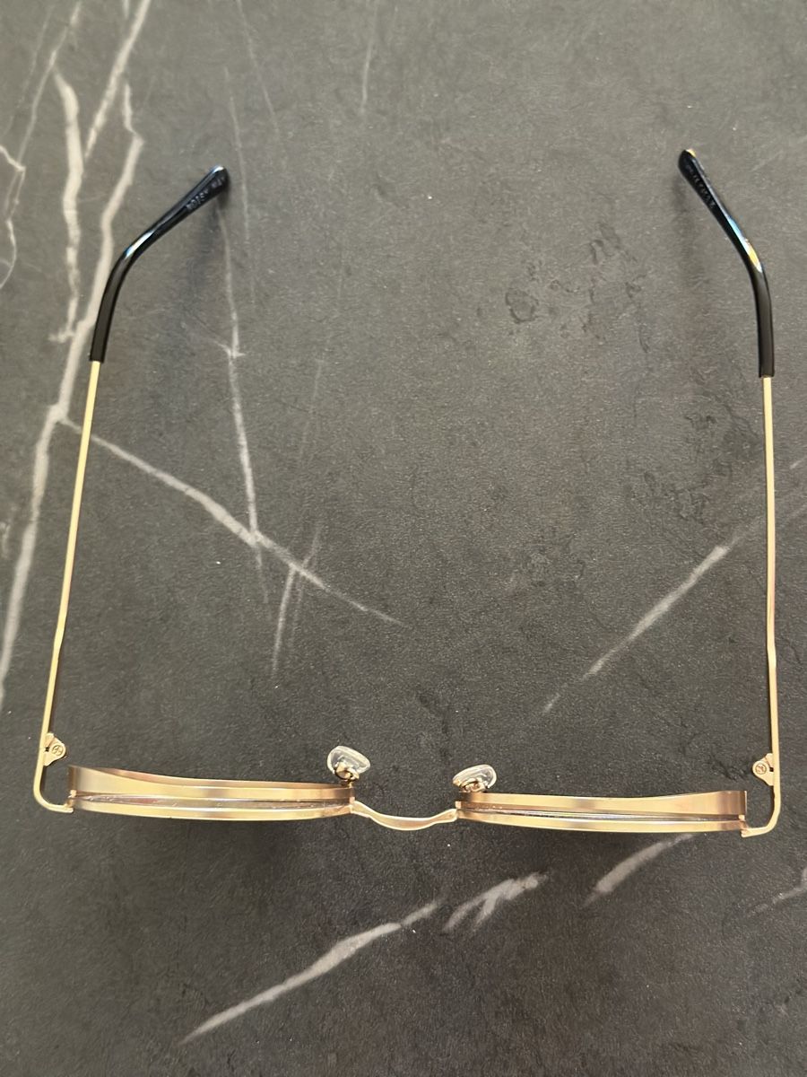 Occhiali & Lenti: Runde Sonnenbrille Mattgold Schwarz – Nuovo (secondo la descrizione) da Zürich venduto da ElissZurich 4