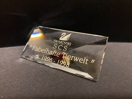 Swarovski - "Fabelhafte Tierwelt" (1996 - 1998) Schild