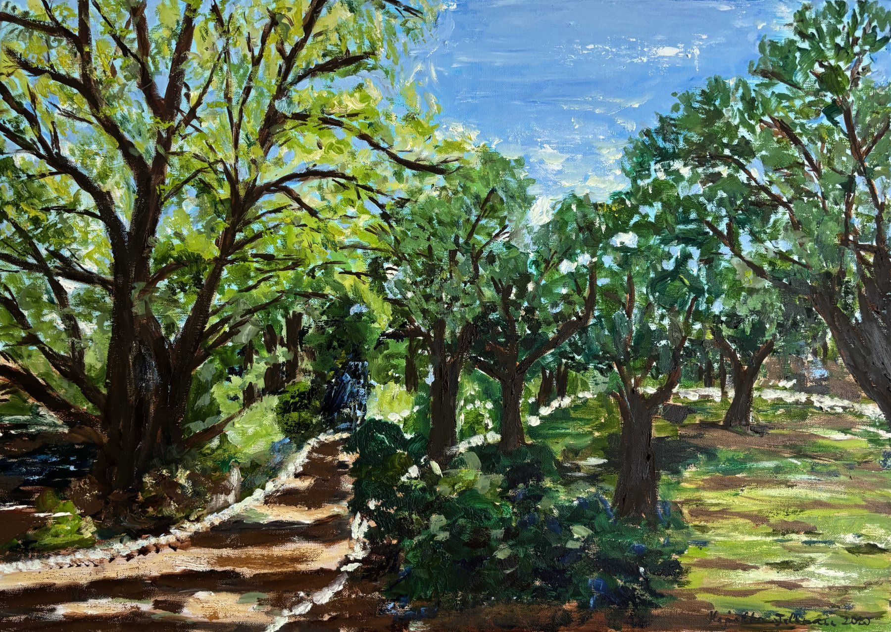 Dipinti: Ölgemälde - In Renoirs Garten – Nuovo (secondo la descrizione) da Cham venduto da Felha