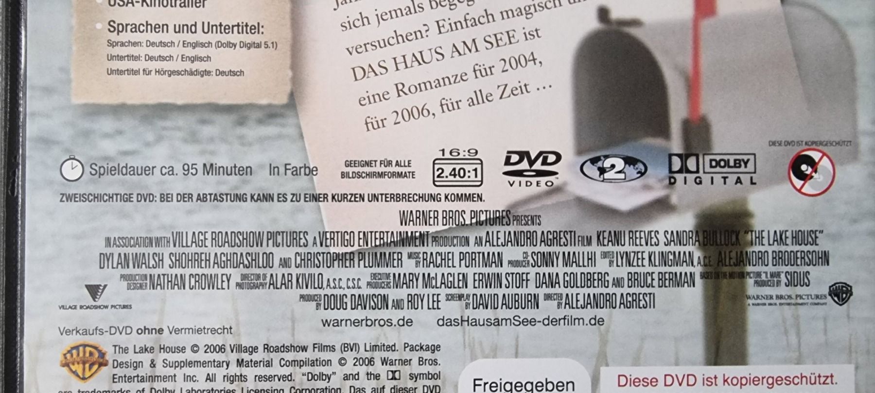 Tutti i DVDs: DVD Das Haus am See - Keanu Reeves – Usato da Oetwil am See venduto da fineli2 1