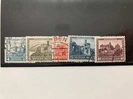 Deutsches Reich 1932, Mi 474-78, gestempelt, KP 110.--