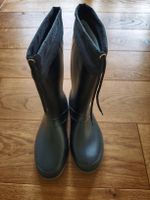 Gummistiefel schwarz mit Schnürung Grösse 38
