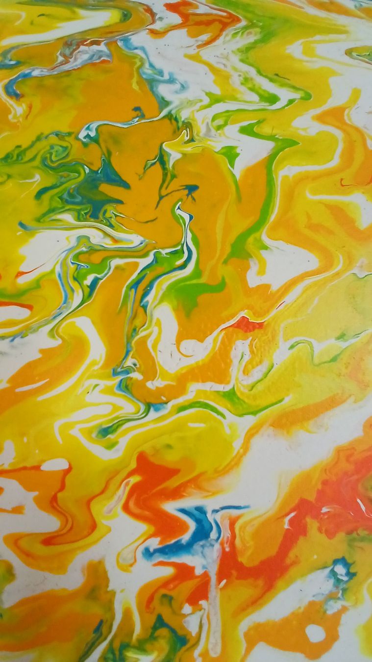 Foto & Immagini: Acrylbild, Handgemalt "Flammende Leidenschaft" – Nuovo (secondo la descrizione) da Udligenswil venduto da Quarz2002 3