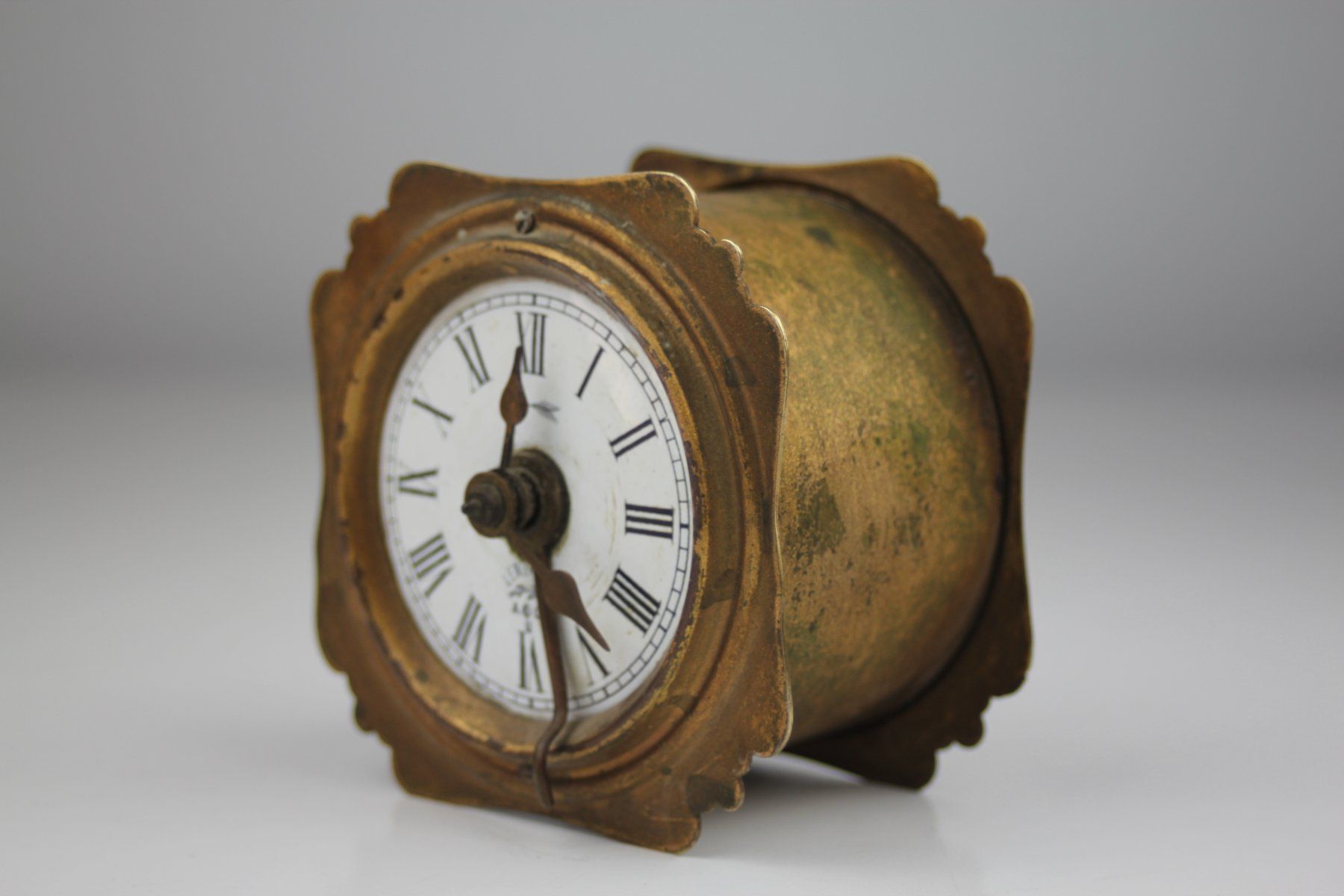 Sveglie: Altes  Lenzkirch Wecker Messing Uhr – Usato da Basel venduto da IRMAundFRED 2