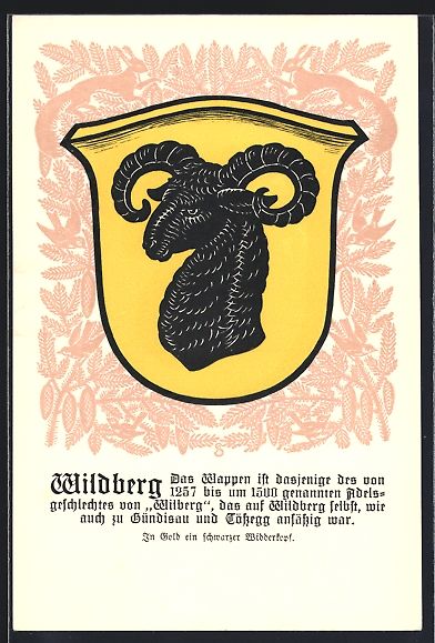 Cartes postales: AK Wildberg, Wappen der Gemeinde – D'occasion à Berlin par bartko-reher