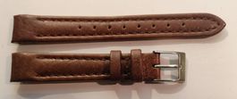 Bracelet en cuir robuste brun "Esprit" montre dame, 14 mm