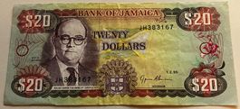 Jamaika 20 Dollars 1995