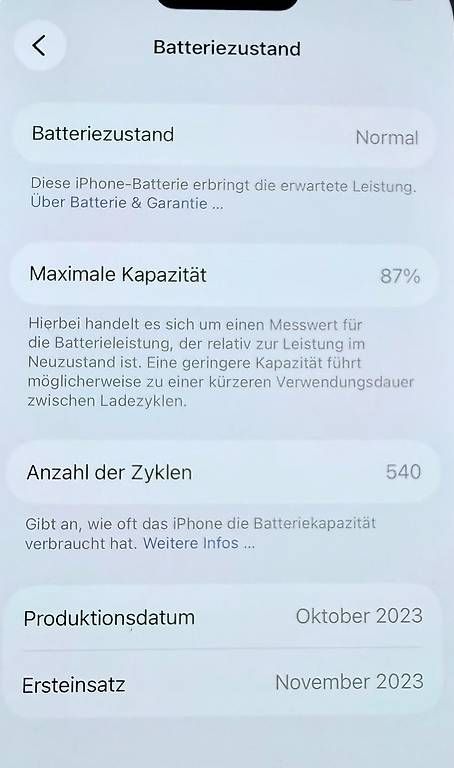 Apple Handys / Smartphones: Apple iPhone 15 Pro 256 GB Titan Schwarz – Gebraucht aus Heerbrugg von gha12 2