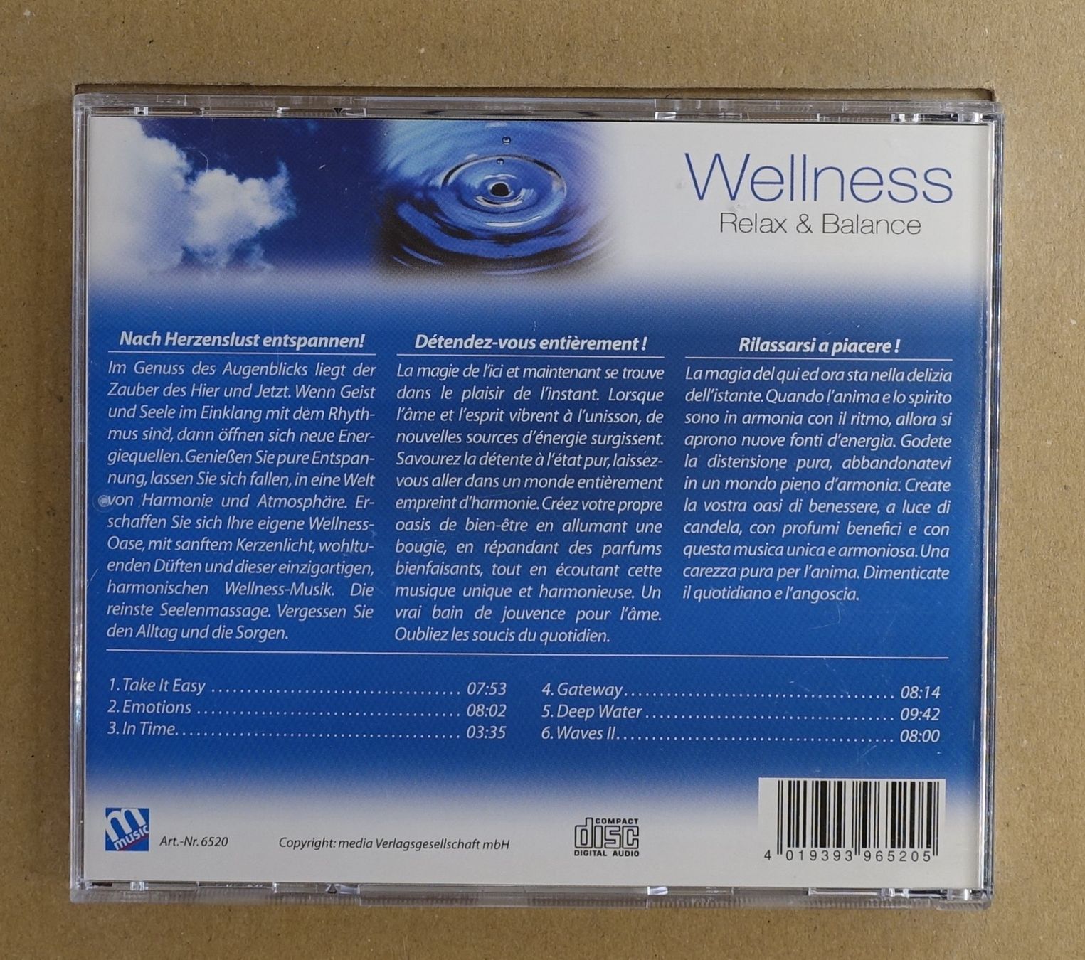 CD: Wellness - Relax & Balance - T4 – Usato da Sessa venduto da discoverymedia 1