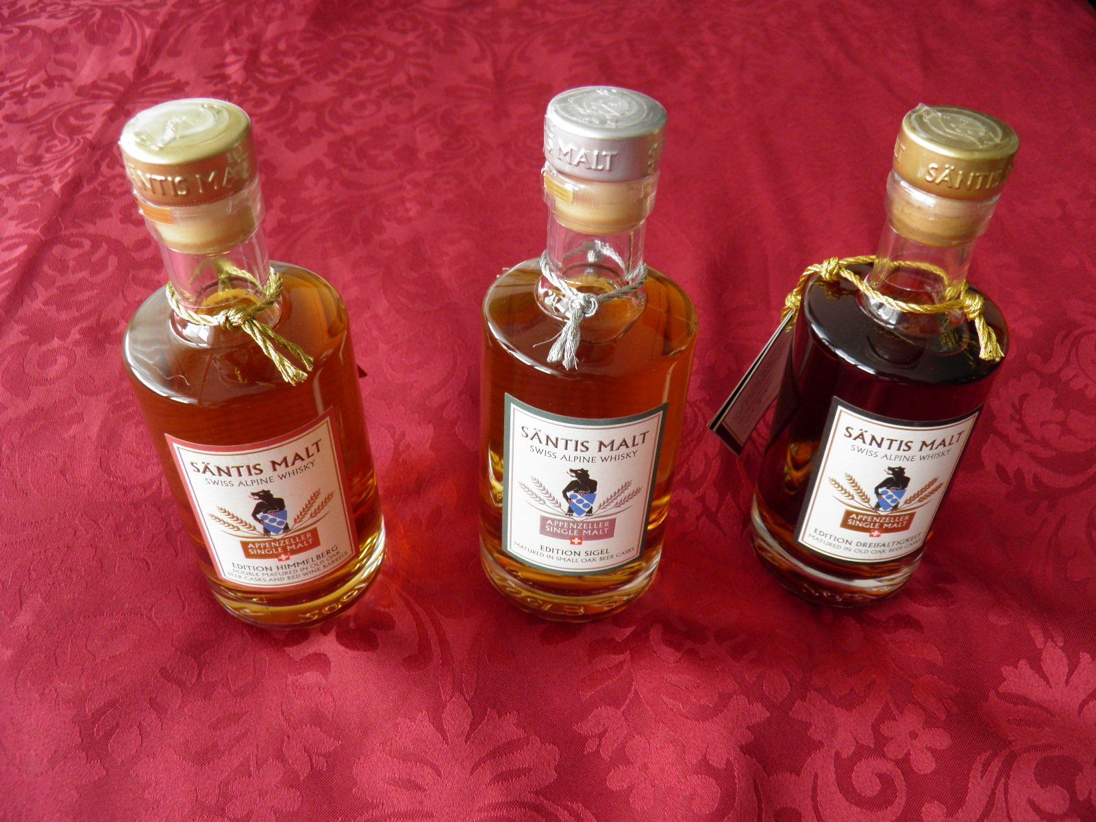 Spirituosen: 3 x Säntis Malt Whisky – Neu und originalverpackt aus Triesen FL von Trigon 7