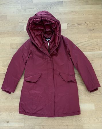 Tommy Hilfiger Daunenmantel Damen Bordeaux Gr. XL