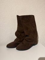 Bottes d'hiver élégantes en daim marron, taille 38👢