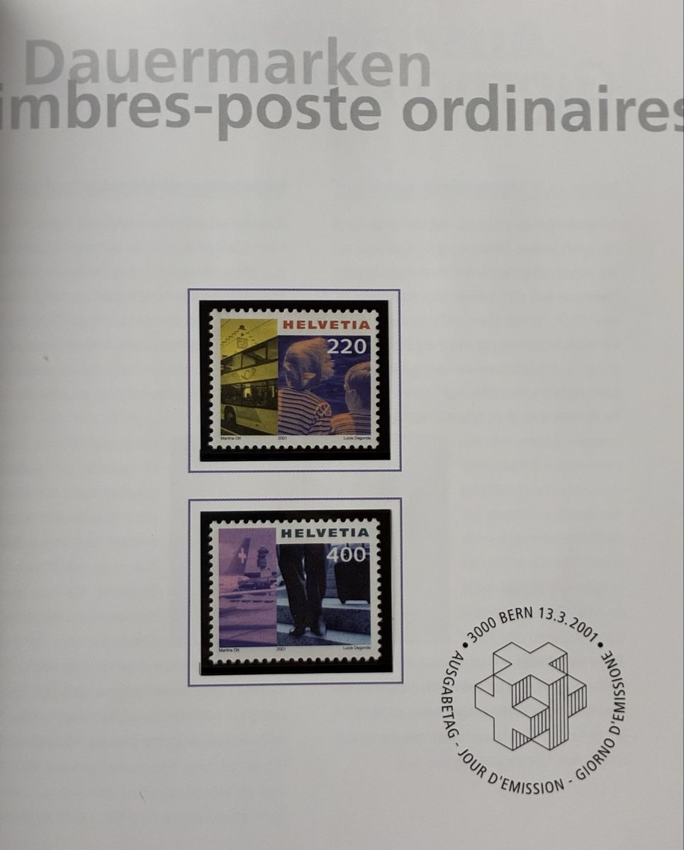 Tutti i francobolli: Jahrbuch 2001 postfrisch – Nuovo (secondo la descrizione) da Winterthur venduto da JayJays333 3
