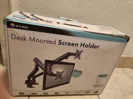 Bildschirmhalterung  desk mounted screen holder icy box 