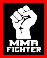 Autosticker MMA Fighter WEISS WHITE Aufkleber Kampfsportart