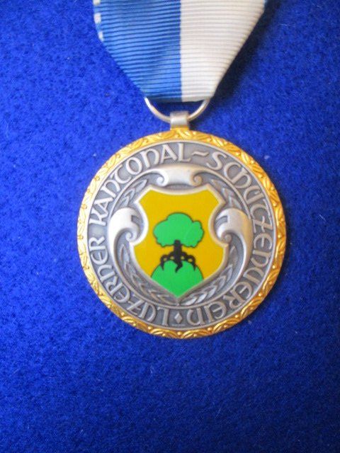 Medaglie: Luzerner Stich 1986 email. Gemeindewappen Buchrain - goldene – Nuovo (secondo la descrizione) da Luzern venduto da Horoskop1 1