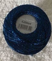Glitter 8205 Blau gründl Garn 25g klöppel Häkeln stricken