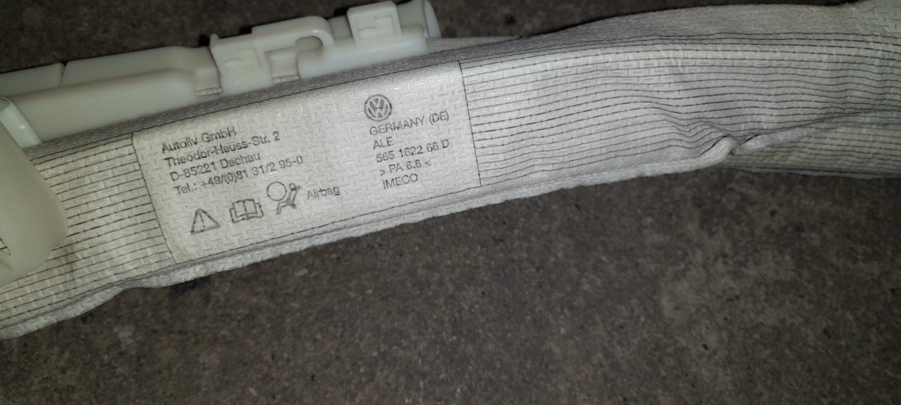 Alle Autoersatzteile: Airbag Packet VW Bora Limousine – Gebraucht aus Cham von vento9 2