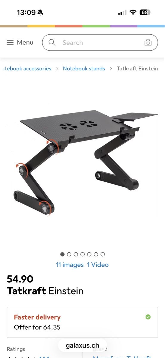 Tavoli: Laptop Table adjustable positions new in box – Nuovo e nell'imballaggio originale da Nyon venduto da Iamher 3