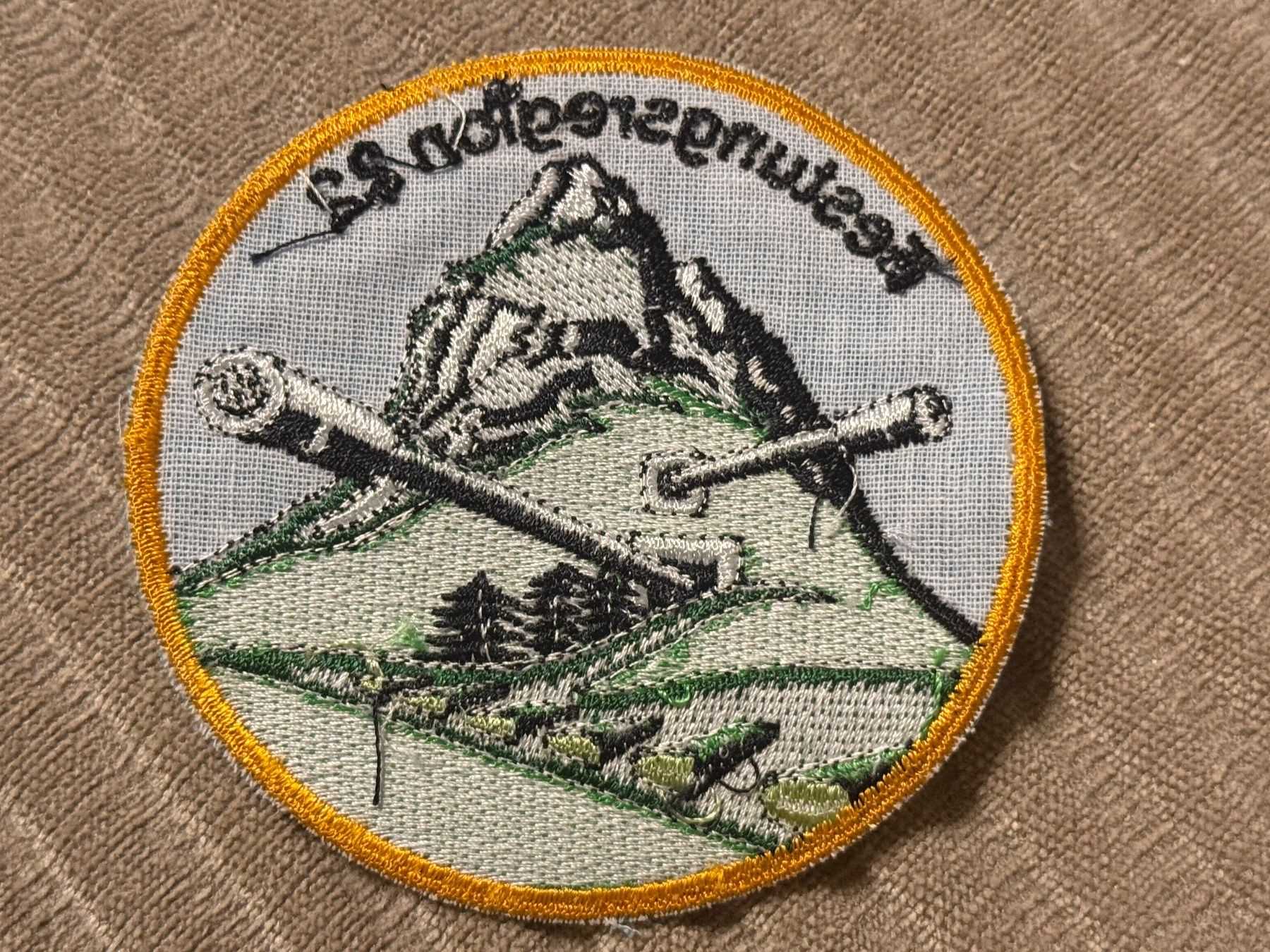Schweizer Armee Plaketten & Abzeichen: Badge A95: Festungsregion 22 - Schweizer Armee – Gebraucht aus Brütten von Hst1 1