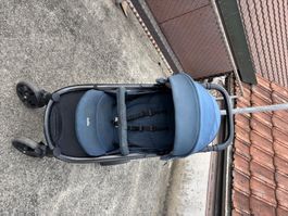 Kinderwagen Joie blau gebraucht in gutem Zustand